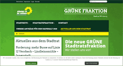 Desktop Screenshot of gruene-fraktion-wuerzburg.de